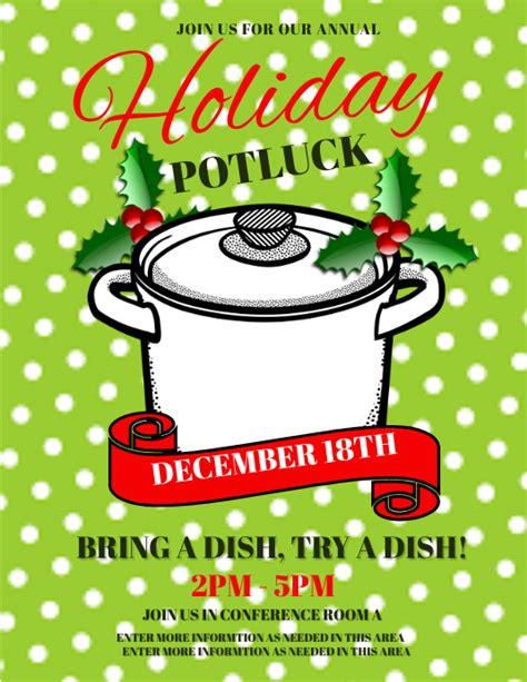 free holiday potluck invitation template|free printable potluck invitation.